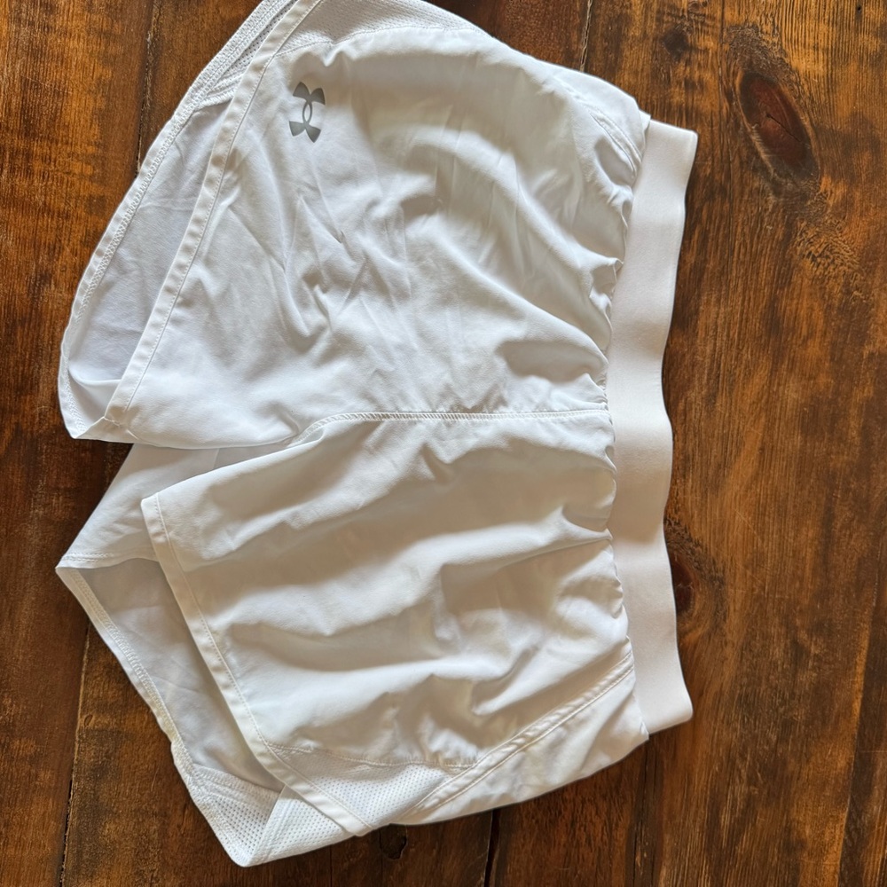 Under Armour White Performance Shorts